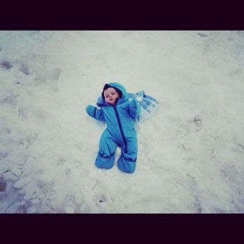 Snow angel baby