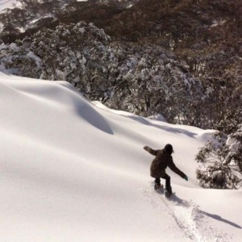 White powder at Guthega.