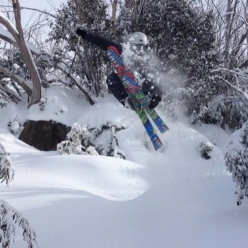 Ski tricks at Perisher this week.