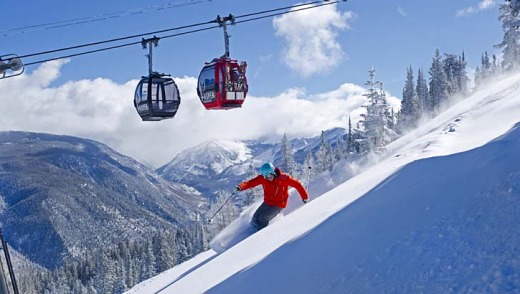 Blue sky skiing and super groomed runs: Aussies can't get enough to the off piste powder on Aspen Mountain, Aspen, Colorado.