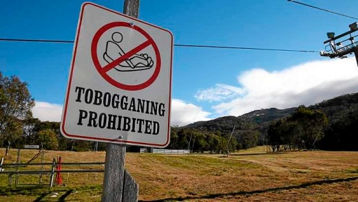 Thredbo with no snow.