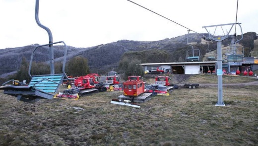 Chairlift to the Eagles Nest lookout at the Thredbo Alpine Village.