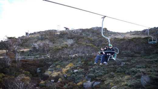 Chairlift to the Eagles Nest lookout at the Thredbo.