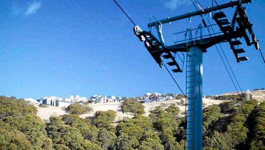 Mount Buller, like Mounts Hotham and Baw Baw, and Falls Creek, was more green than white 10 days from the start of the ...