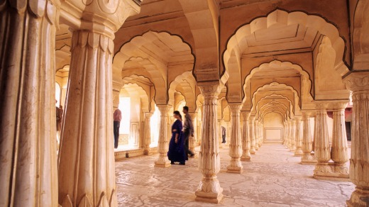 he hearing room in Amber Fort, Jaipur.