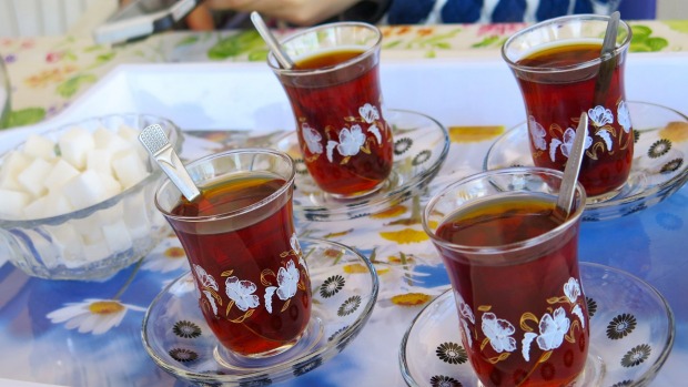 Turkish tea.