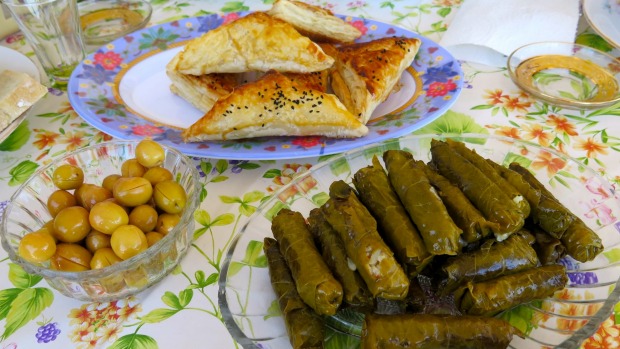 Turkish food on the tour.