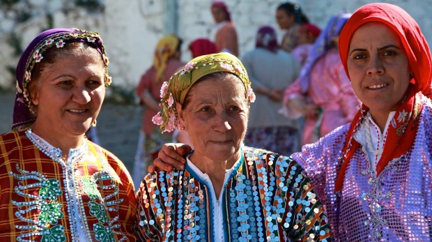 Local Turkish women in a village.