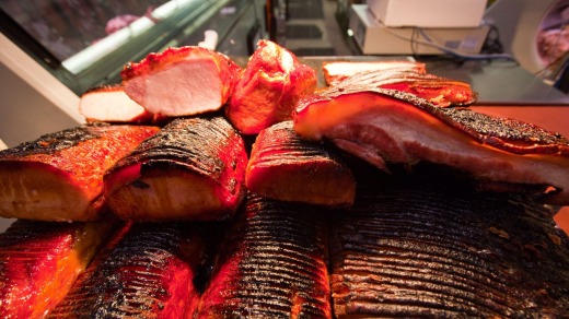Canadian Bacon: At St Lawrence Market, Toronto.