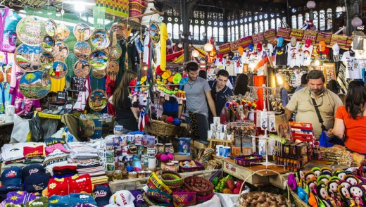 The central market in Santiago, Chile.