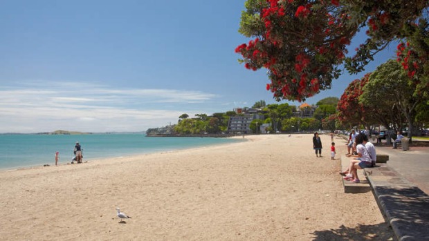 Auckland's Mission Bay Beach.