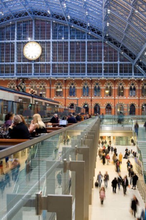 Urban renewal: St Pancras International train station.