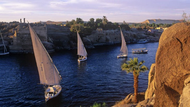 Take a Giza: feluccas on the Nile.
