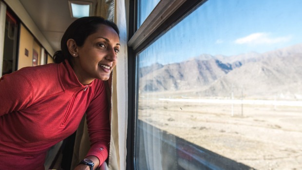 Monisha Rajesh is aiming to travel the world by train.