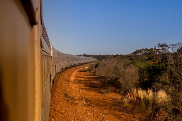 The Indian Pacific on its 4352 kilometre journey between Sydney and Perth.