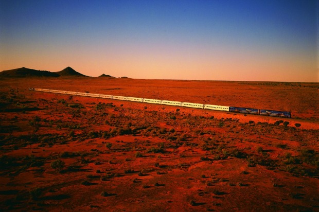 The Indian Pacific on its epic journey between Australia's eastern and western seaboards.