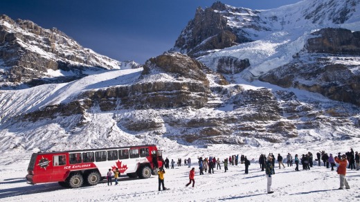 The Athabasca Glacier.