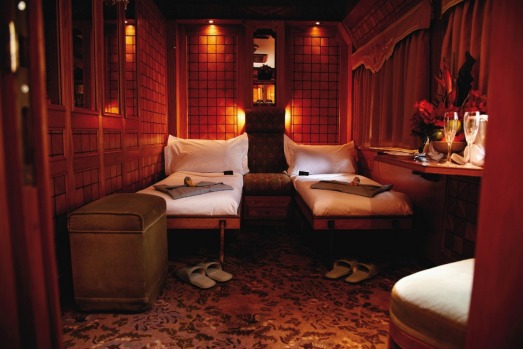 A suite on board Eastern & Orient Express.