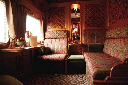 A state cabin on board the Eastern & Orient Express.