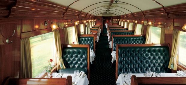 The banquette dining car.