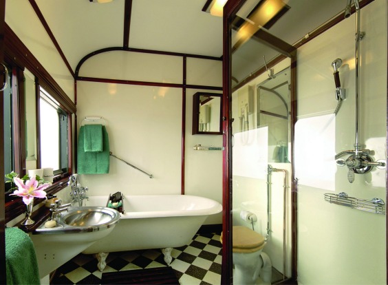 Spacious bathrooms are part of the comfortable travel ethos on Pride of Africa.