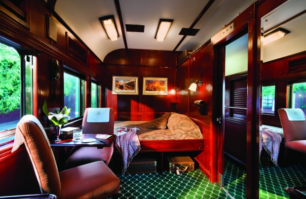 A deluxe suite on Rovos Rail.
