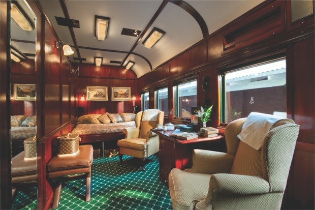 The Pride of Africa is the self-styled 'most luxurious train in the world'.