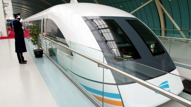 THE FASTEST TRAIN JOURNEY IN THE WORLD: Shanghai Maglev which reaches speeds of 430 kph on its 30.5 km stretch on the ...