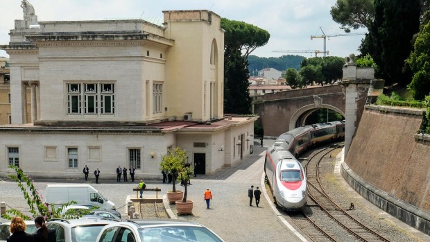 THE SHORTEST TRAIN JOURNEY IN THE WORLD: The Vatican City has what is undoubtedly the smallest national railway system ...