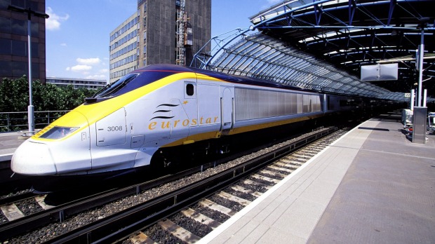 The Eurostar fast train.