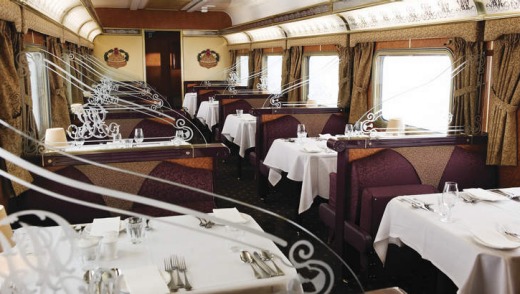 The Queen Adelaide dining car.