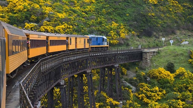 Chuffed ... Taieri Gorge Railway.