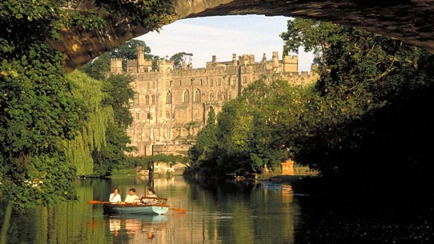 Country charms ... Warwick Csatle seen from the river.