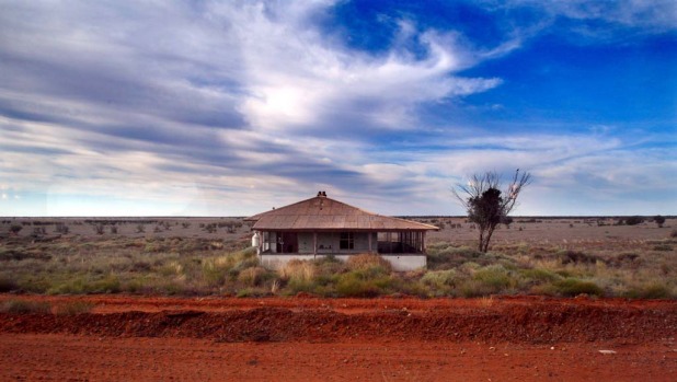 Coming into Broken Hill on board the Indian Pacific.