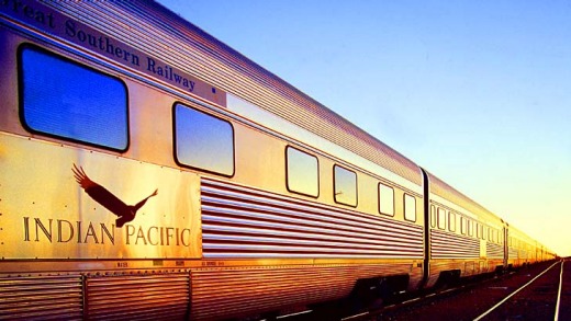 Coast to coast ... the Indian Pacific train offers the longest rail journey in Australia.