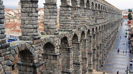 Iberian splendour ... Segovia's Roman aqueduct.
