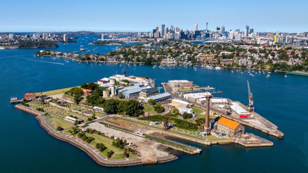 Cockatoo Island is just 18 hectares and is a 25-minute ferry ride from Circular Quay.