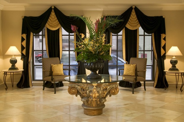 The Sebel's chic lobby.