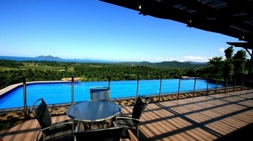 The infinity pool at Altitude ONE40 beckons beyond the deck.