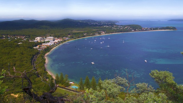 The views come free at stunning Port Stephens.