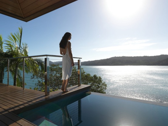 Ultimate luxury: The view from a Windward Pavilion at Qualia.