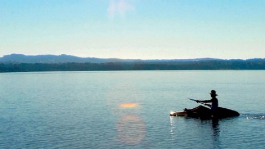 You can take one of the resort's canoes for a leisurely paddle on the lake.