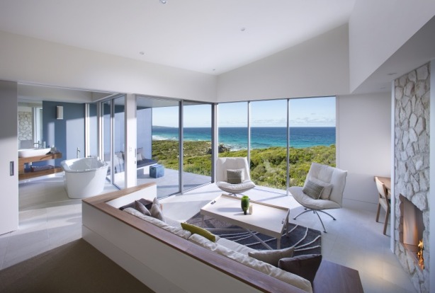 The Ocean Retreat room at Southern Ocean Lodge, Kangaroo Island.