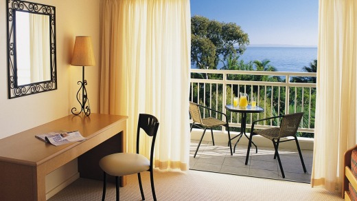 A room at the Tangalooma Island Resort.