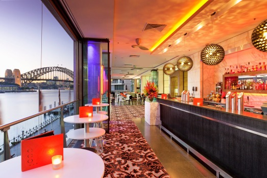 The ECQ Bar at the Pullman Quay Grand Sydney.