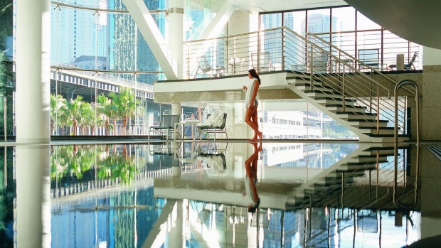 The pool at the Pullman Quay Grand Sydney.