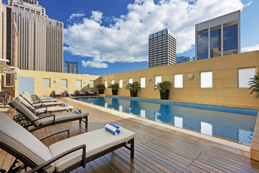 The pool at Swissotel Sydney.