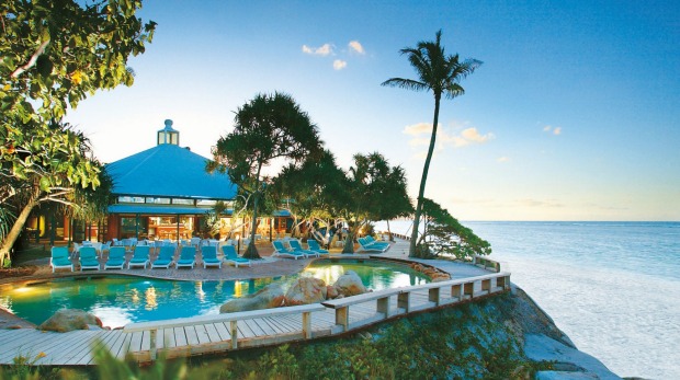 The pool at Heron Island Resort.  The 109-room resort is one of the longest-running in Australia.
