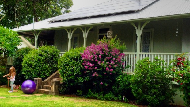 The front garden is perfect for kids to explore.