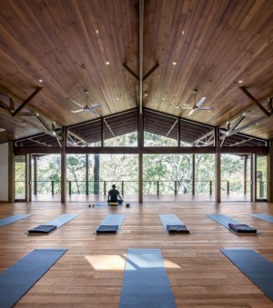 Treetop room: The yoga and meditation sessions on offer are all optional.